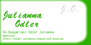 julianna odler business card